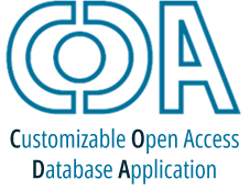 Customizable Open Access Database Application (CODA) 